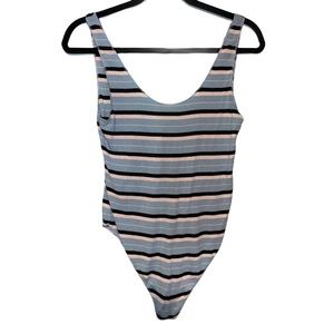 Free People Striped Bodysuit